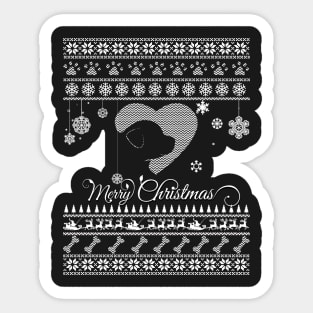 Merry Christmas DOG Sticker